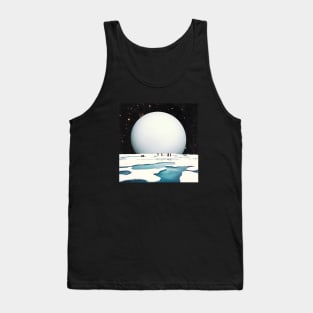 Outer Expeditions - Space Aesthetic Collage, Retro Futurism, Sci Fi Tank Top